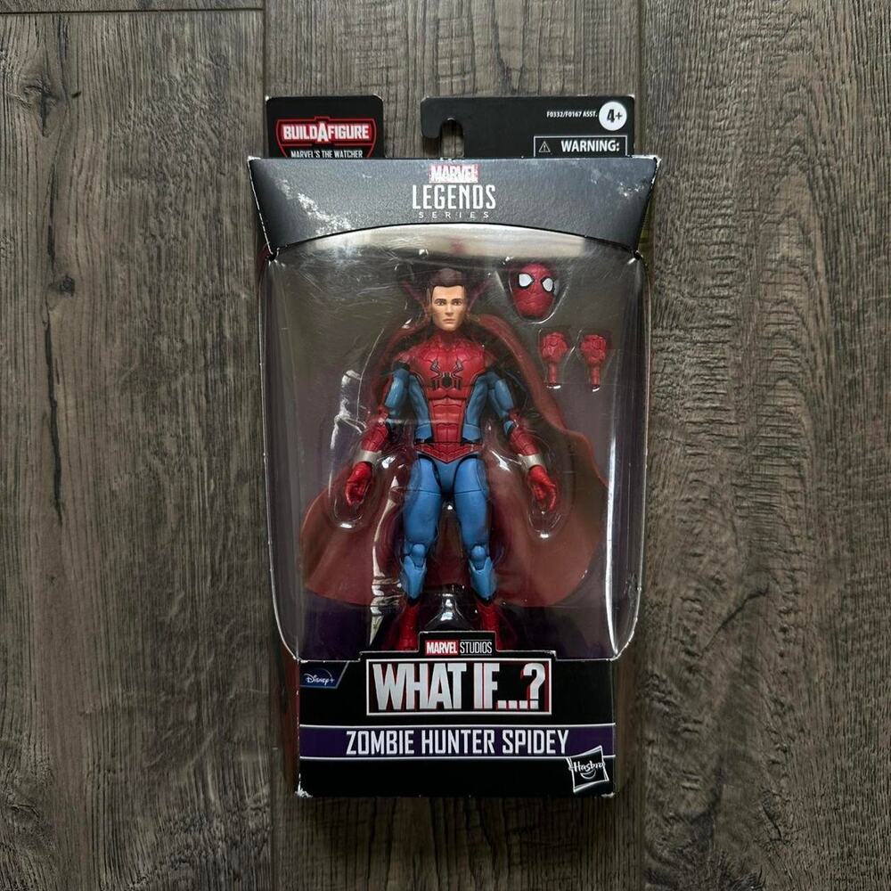 Rare Marvel Legends BAF Watcher Spiderman What If Zombie Hunter Spidey